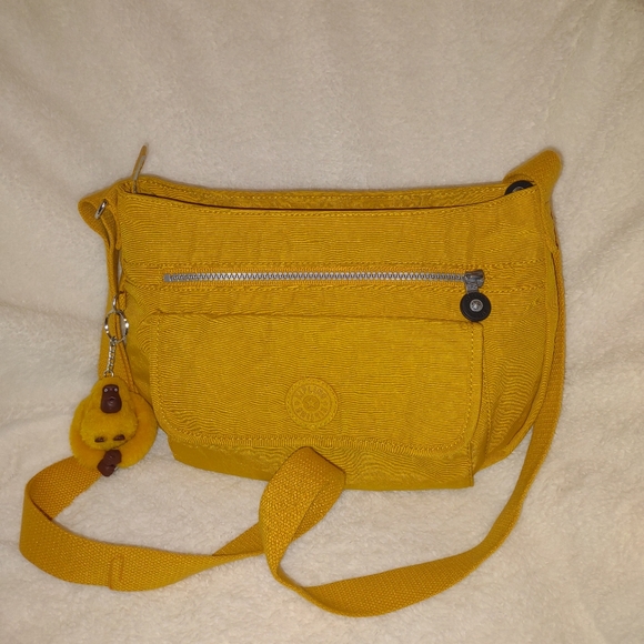 Kipling Handbags - Kipling Crossbody /Purse Yellow with Money Charm